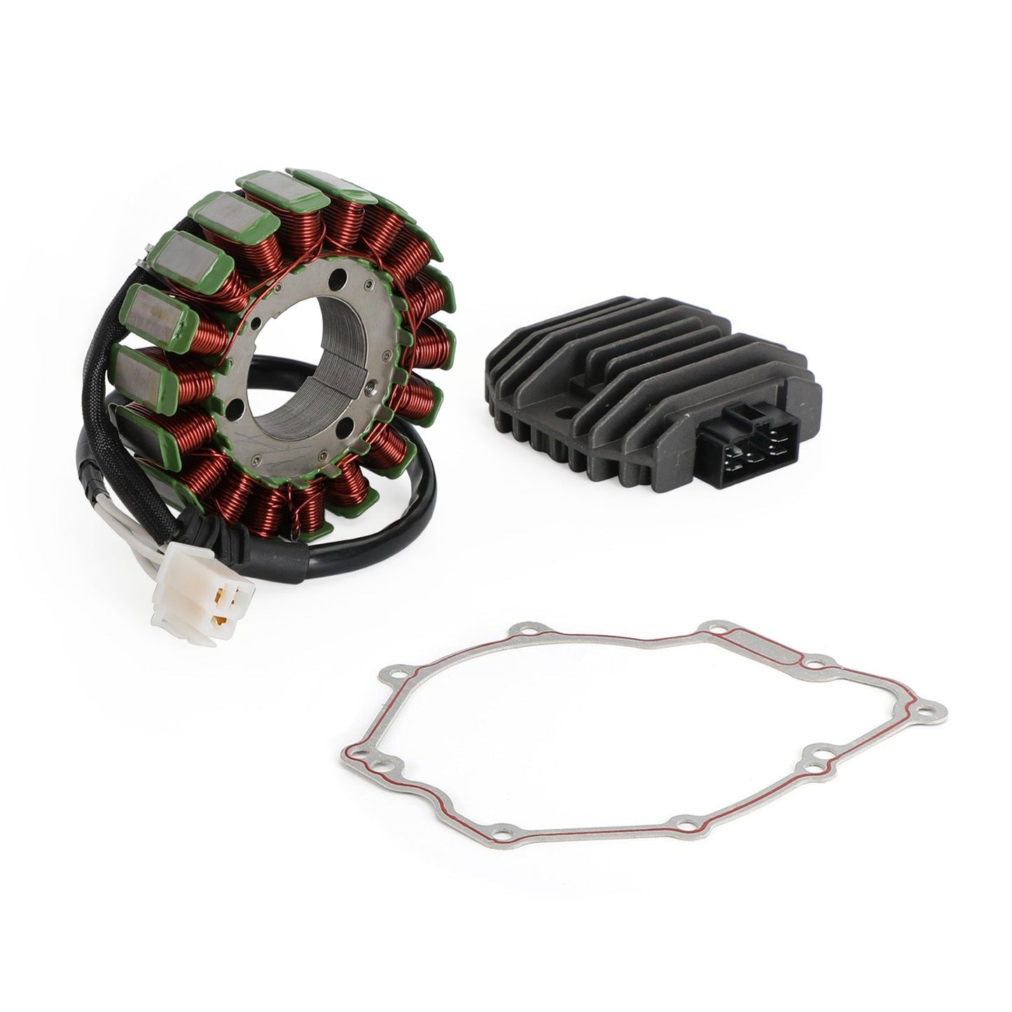 Magneto Stator+Voltage Rectifier+Gasket For Yamaha FZ6 Fazer / S2 2004-2009