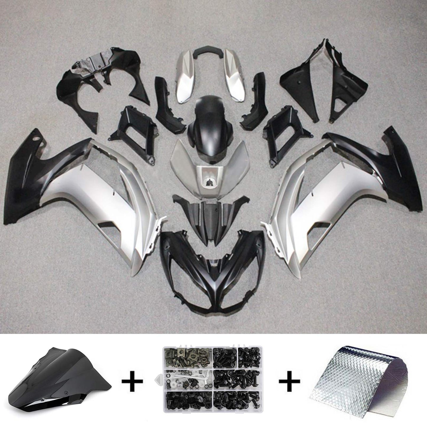 2012-2016 Kawasaki ER6F Ninja650 Amotopart Injection Fairing Kit Bodywork Plastic ABS #127