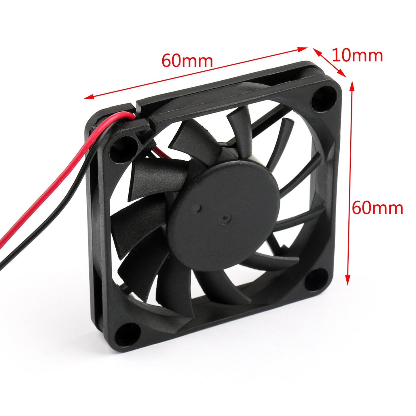 4Pcs DC Brushless Cooling Fan 12V 0.18A 6010s 60x60x10mm 2 Pin CUP Computer Fan