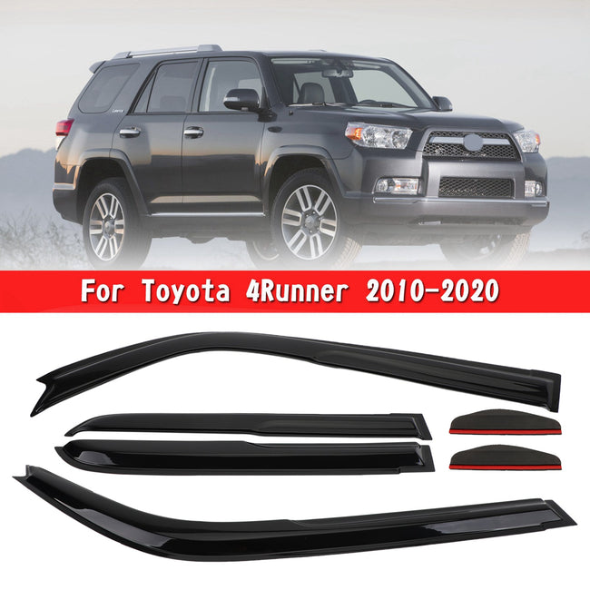 Car Window Sun Rain Guard Visors Kit 6PCS For Toyota 4Runner 2010-2020