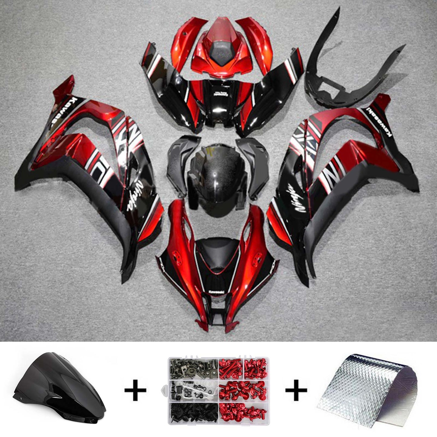 2016-2020 Kawasaki ZX10R Injection Fairing Kit Bodywork Plastic ABS#166