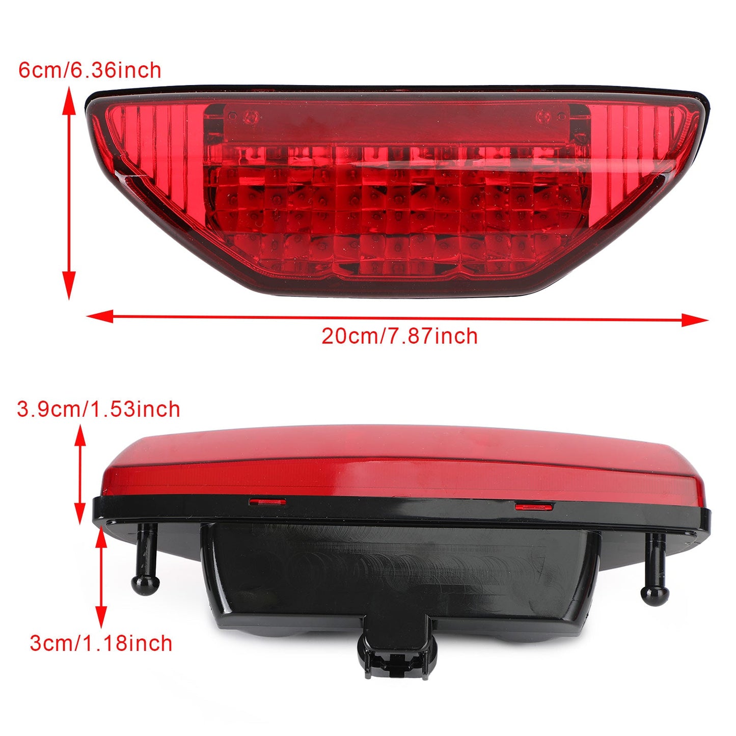 Tail Light Braking Lamp for Honda TRX 250 300 400EX TRX400X 500 700 Red