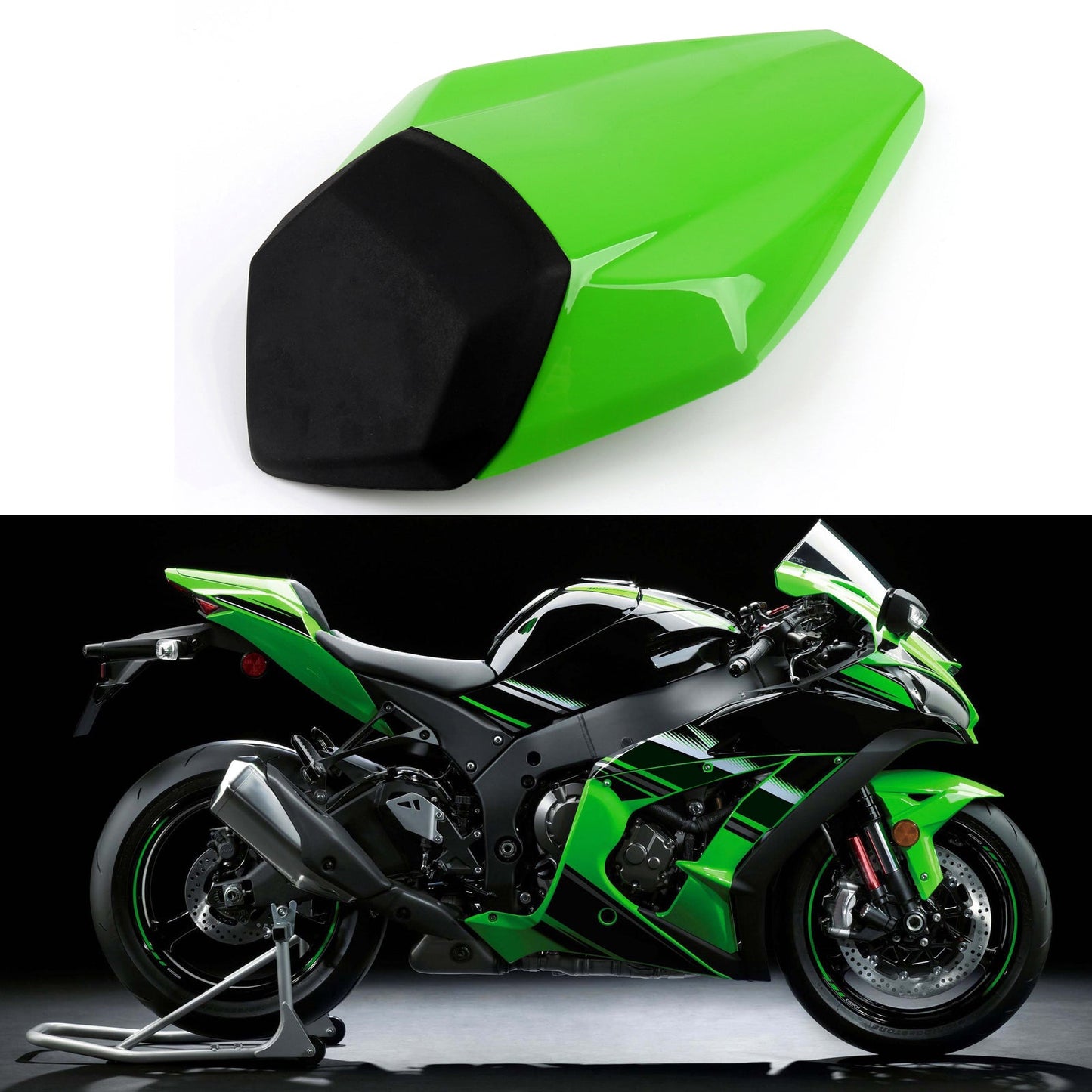 Rear Seat Cover Cowl For Kawasaki Nijia ZX10R ZX10-R 2016-2020 GBlack