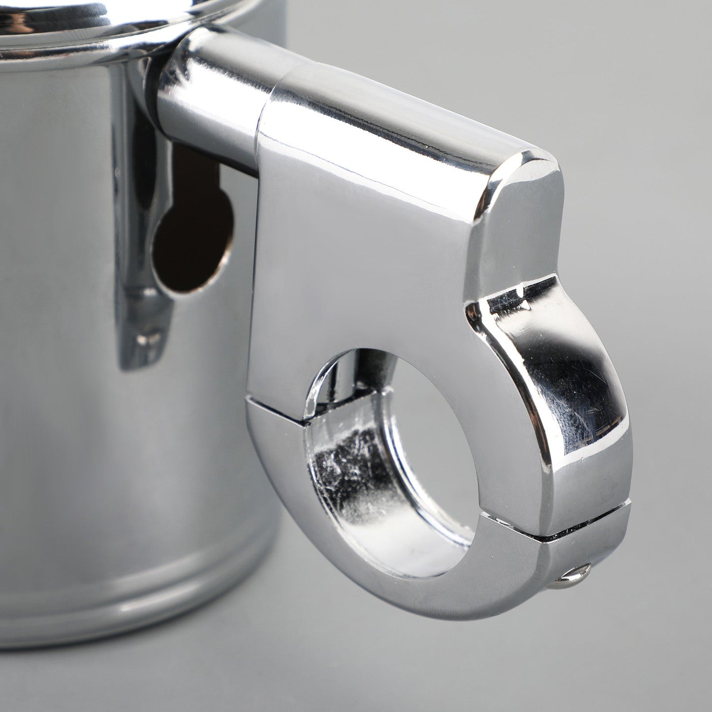 Motorcycle Atv Chrome Cup Holder Fit For 7/8" To 1-1/4" Handlebar