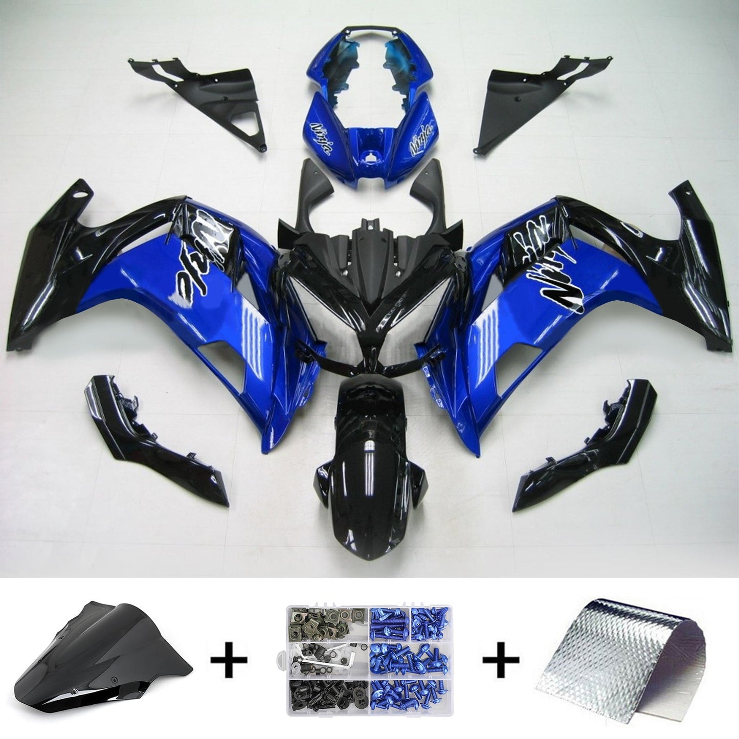 2012-2016 Kawasaki ER6F Ninja650 Amotopart Injection Fairing Kit Bodywork Plastic ABS #105