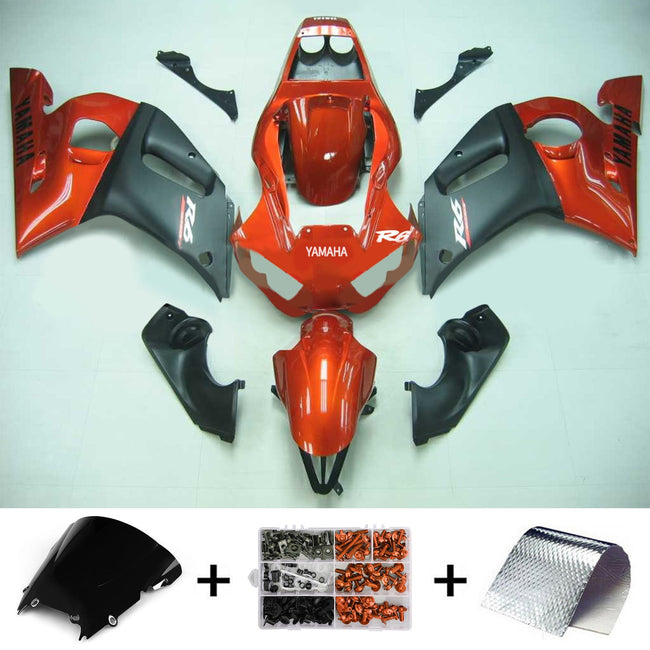 1998-2002 Yamaha YZF 600 R6 Injection Fairing Kit Bodywork Plastic ABS #108