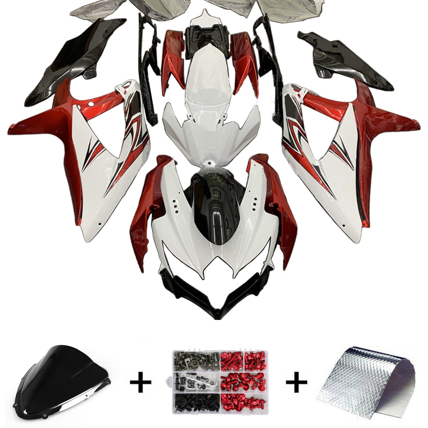 2008-2010 Suzuki GSXR 600/750 K8 Fairing Kit Bodywork Plastic ABS