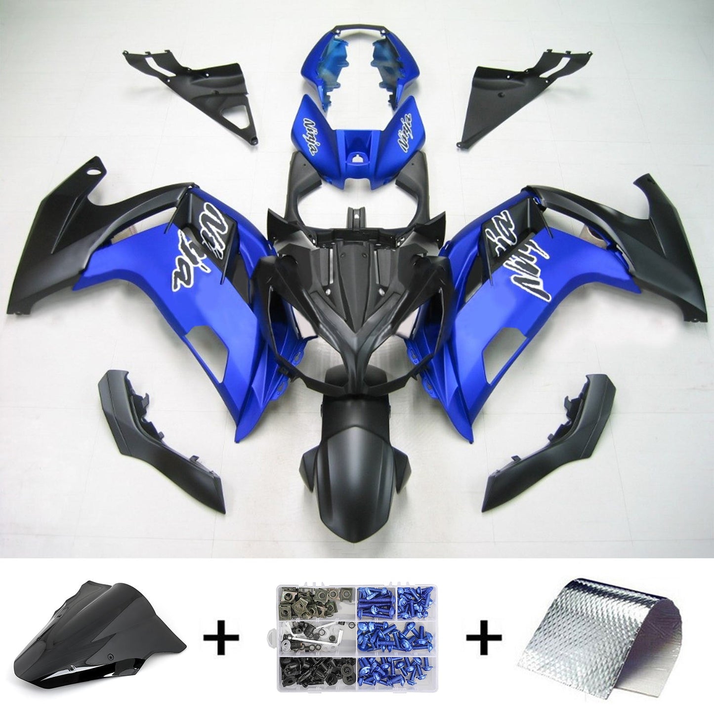 2012-2016 Kawasaki ER6F Ninja650 Amotopart Injection Fairing Kit Bodywork Plastic ABS #102