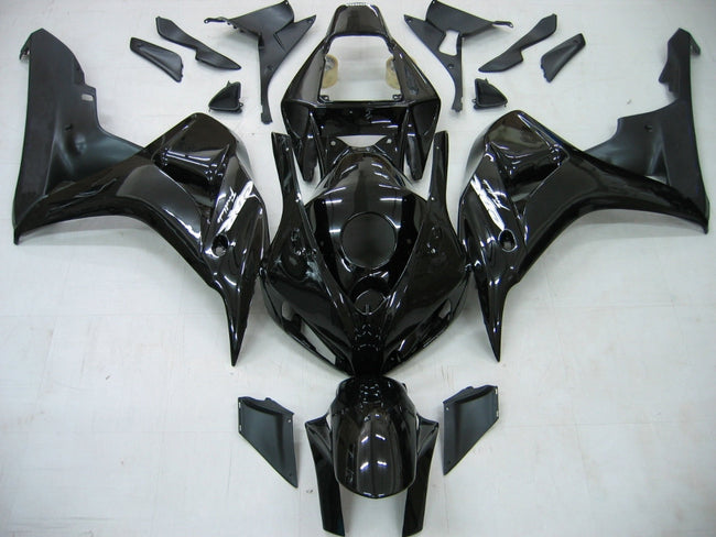 2006-2007 Honda CBR1000RR Gloss Black Fairing Kit by Amotopart