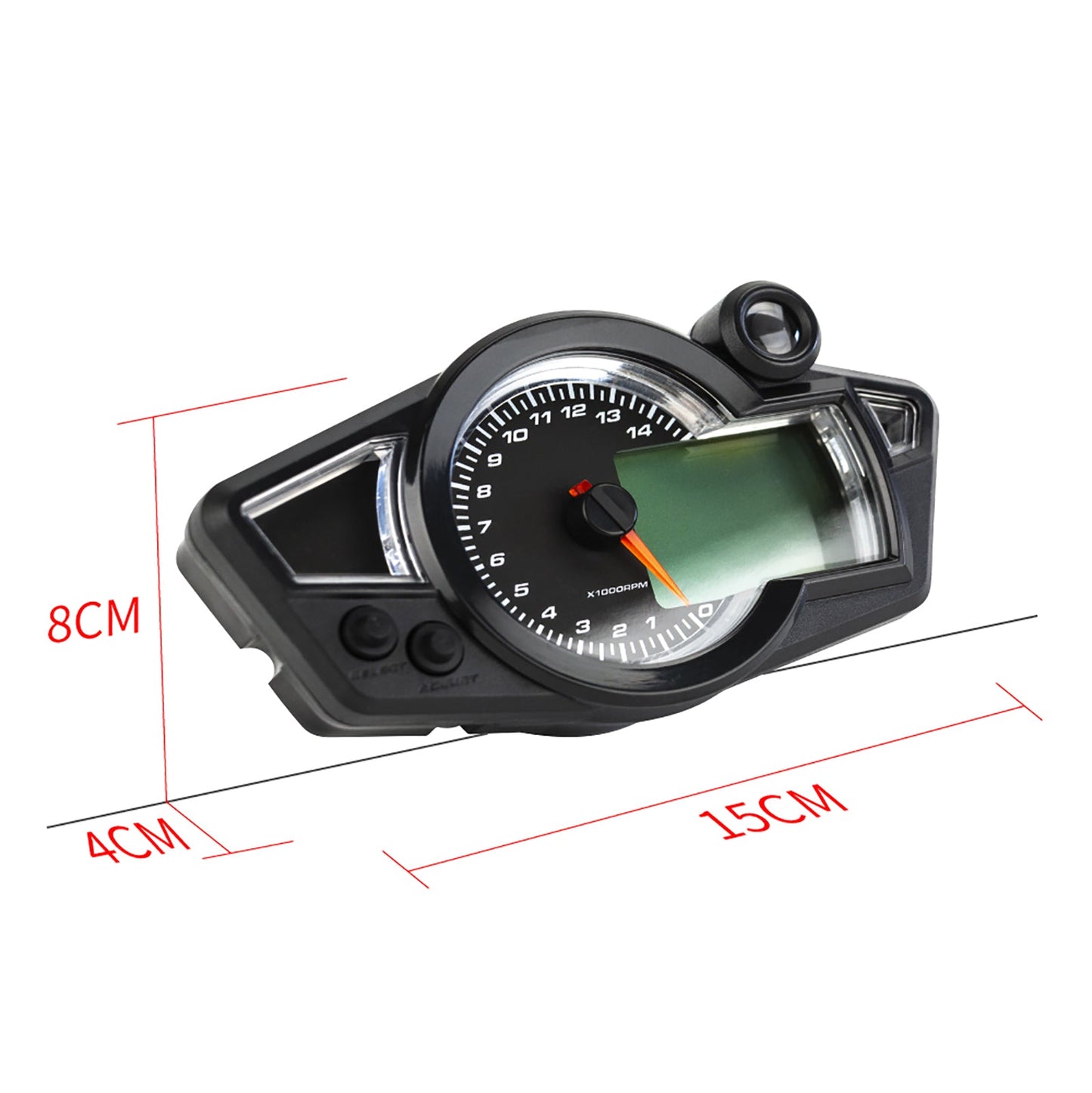 Tft Digital Speedometer Universal Motorcycle 14000Rpm Gear Backlight Odometer