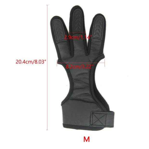 Finger Glove Tab Protector Huntin Leather Gear 3 Guard Bow Archery Traditional