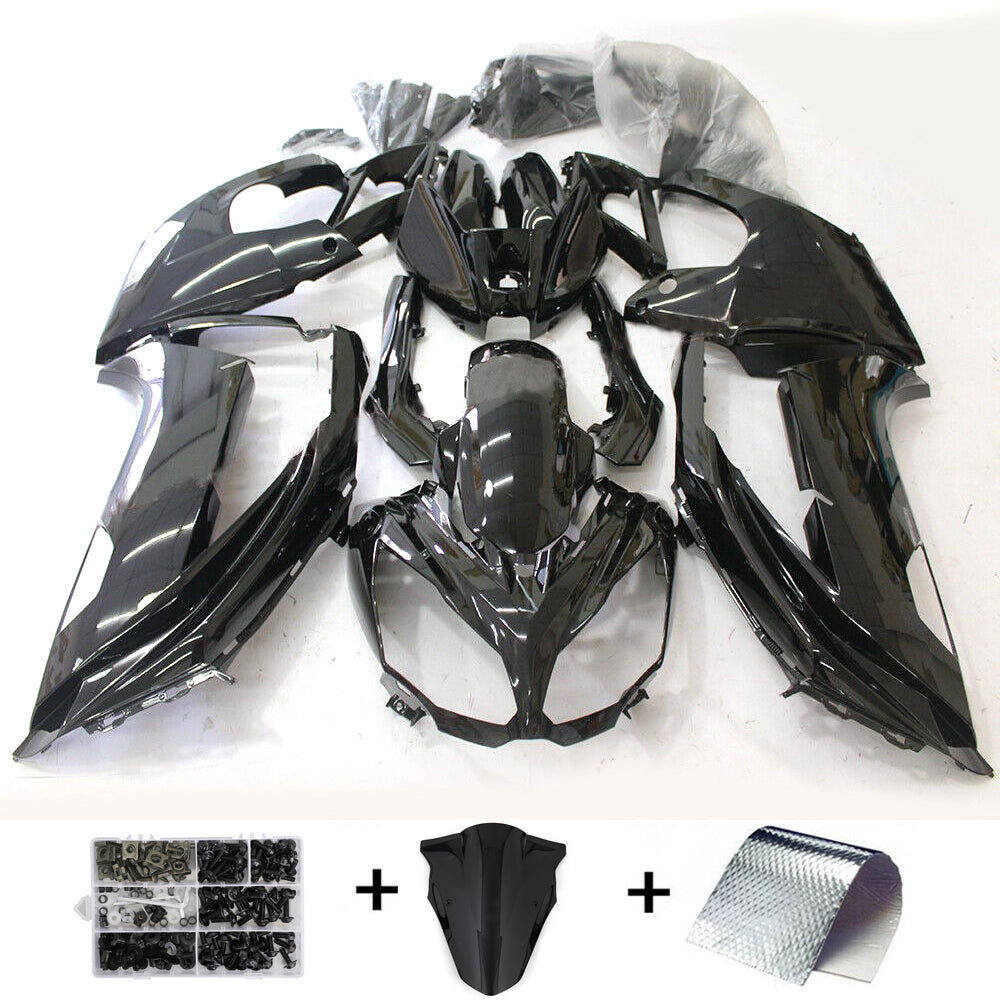 2012-2016 Kawasaki Ninja 650 EX650 Amotopart Fairing Gloss Black Kit