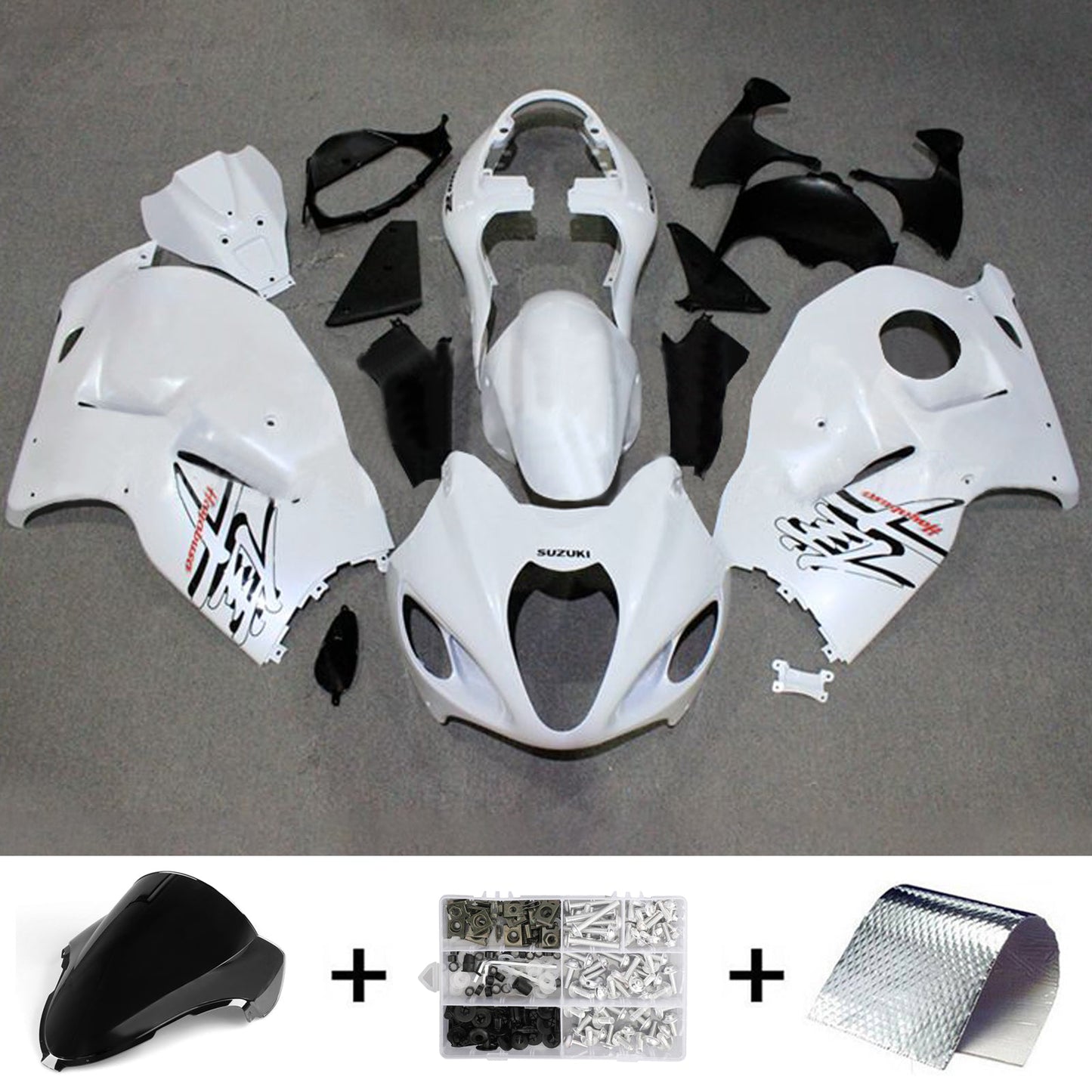 1999-2007 Suzuki Hayabusa GSX1300R Injection Fairing Kit Bodywork Plastic ABS#136