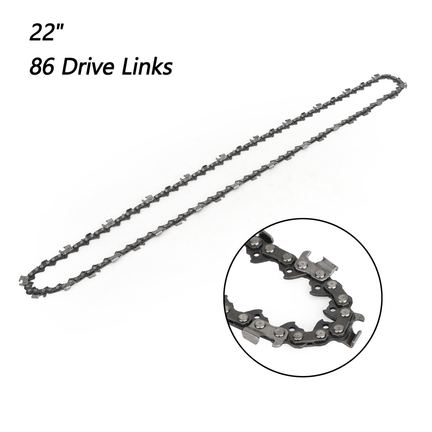 22" Chainsaw Saw Chain 325 pitch .058 gauge 86DL Drive Links Spare Replacement