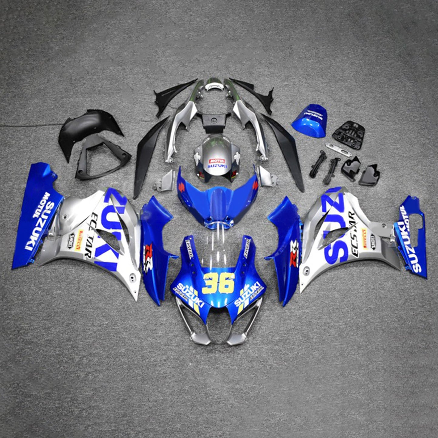 2017-2024 Suzuki GSXR1000 K17 Injection Fairing Kit Bodywork Plastic ABS #101