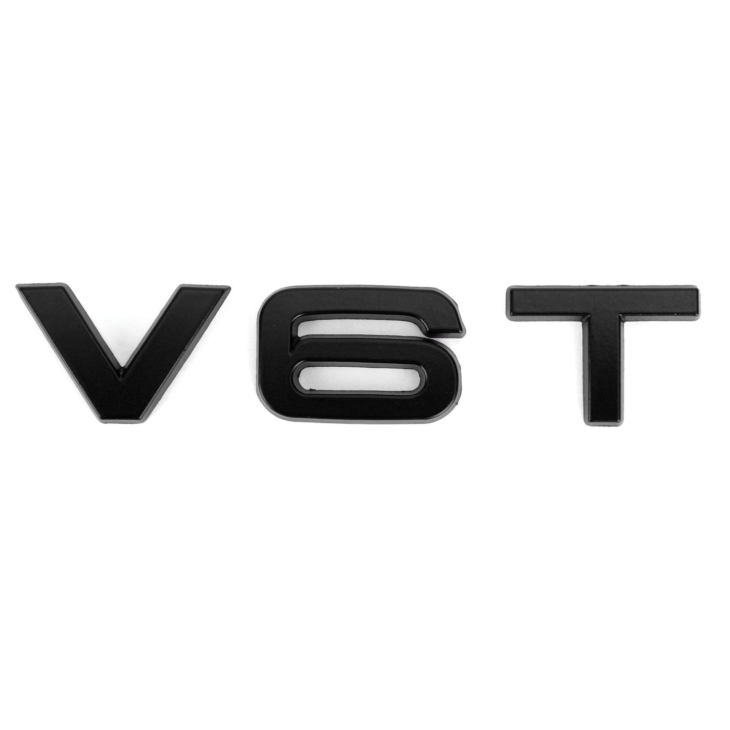 V6T Emblem Badge Fit For AUDI A1 A3 A4 A5 A6 A7 Q3 Q5 Q7 S6 S7 S8 S4 SQ5 Black