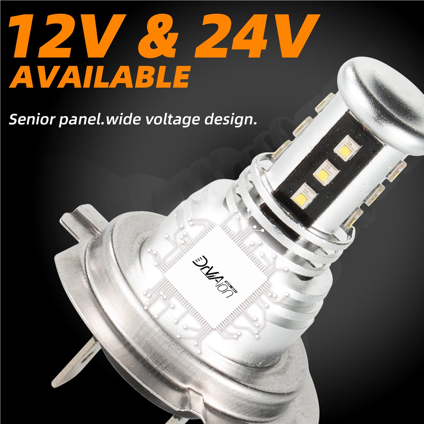 LED Headlight 6000K 2000W 300000LM Low Beam bulbs High Power
