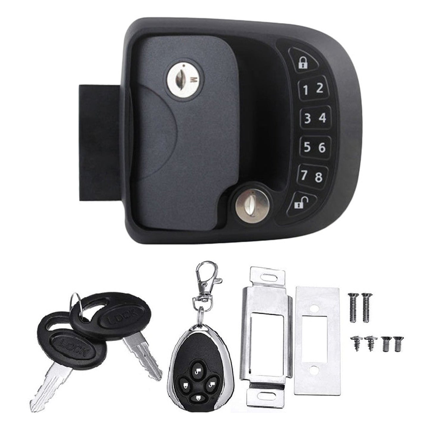 RV Lock Key Fob and RH Compact Keyless Entry Keypad, ship Lock Accessories