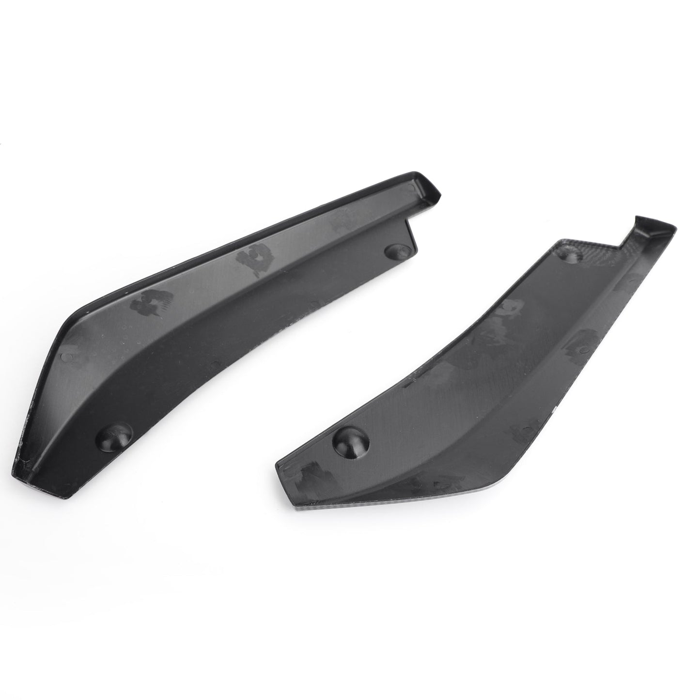 2X Car Rear Bumper Lip Diffuser Splitter Canard Protector Top Carbon Fiber Look