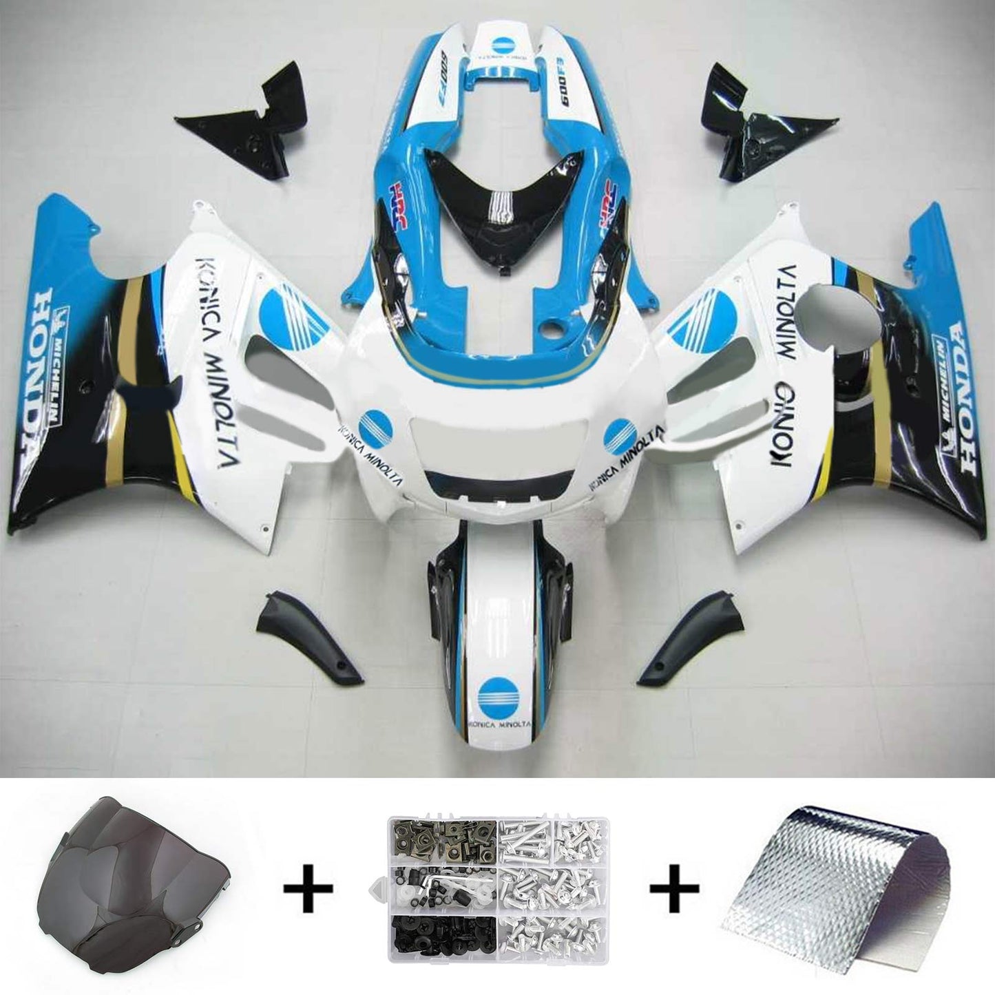 1997-1998 Honda CBR600 F3 Amotopart Injection Fairing Kit Bodywork Plastic ABS #103