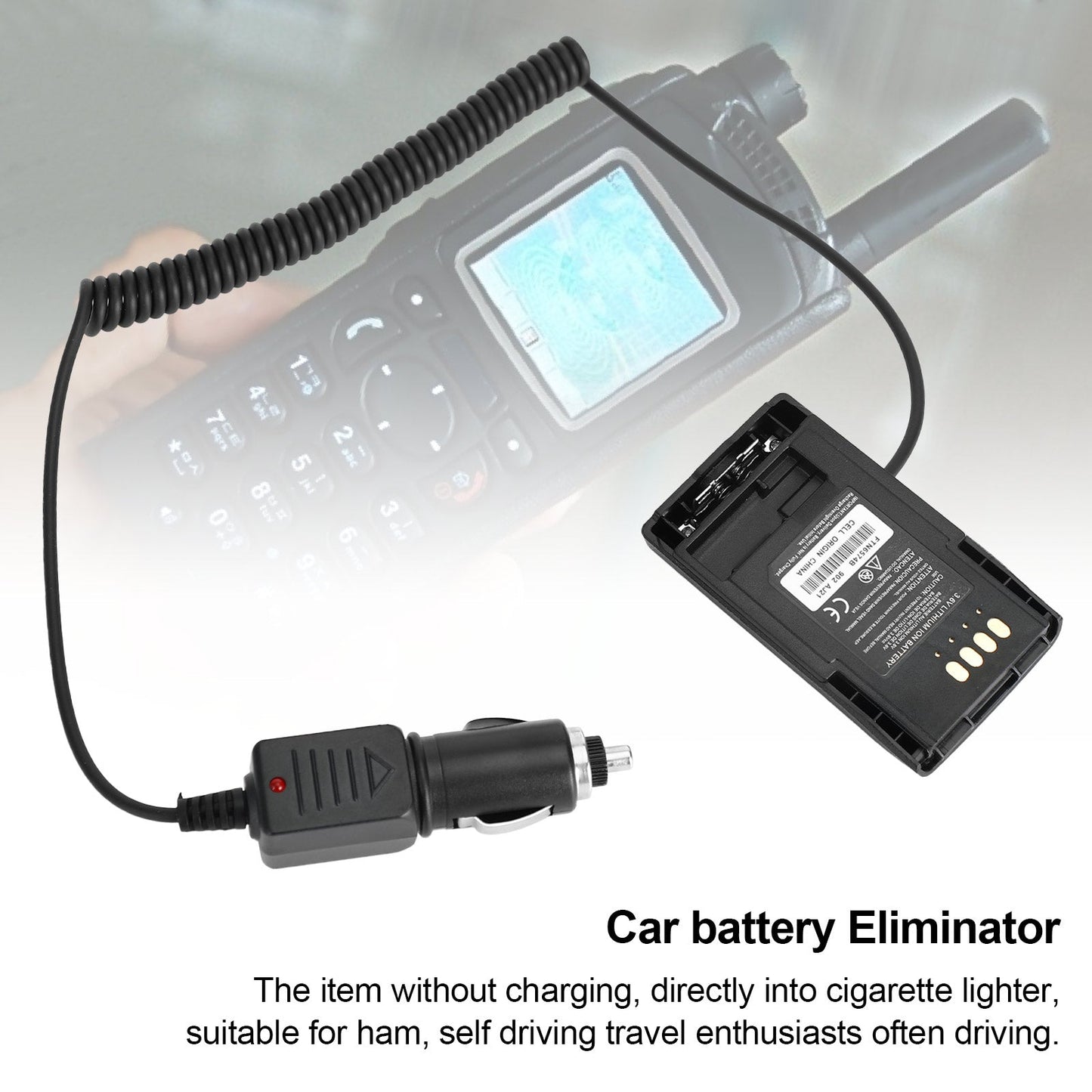 Car Charger Battery Mtp850 Eliminator Adapter For Mtp750 Mtp800 Mtp810 Radio
