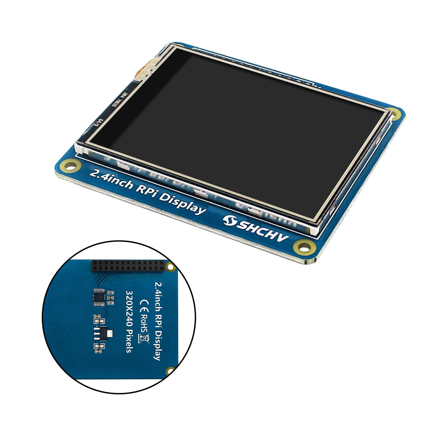 2.4" Touch Screen TFT LCD 320*240 Pixel Display for Raspberry Pi 4B 3B+ Zero 2 W