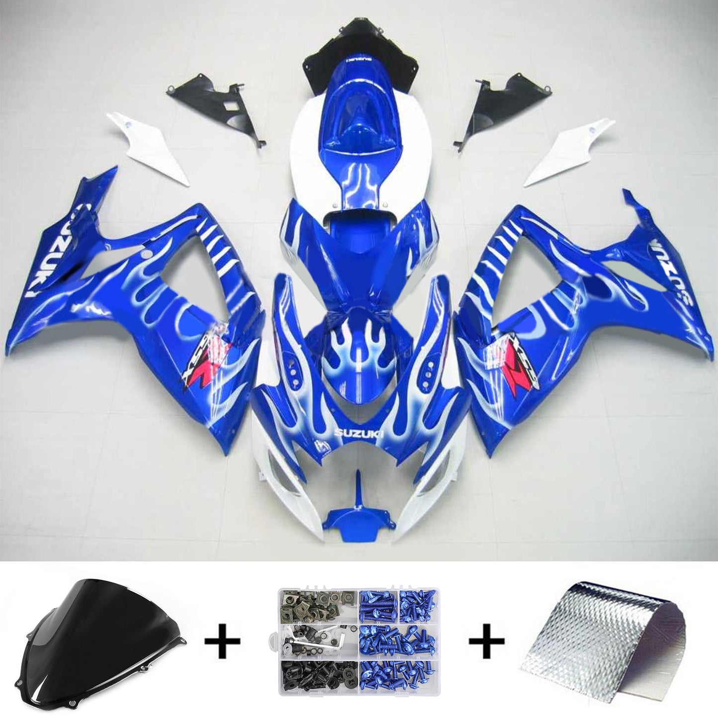 2006-2007 Suzuki GSXR 600/750 K6 Amotopart Injection Fairing Kit Bodywork Plastic ABS #168