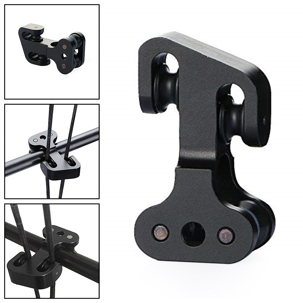 Aluminium Cable Slide Alloy Arrow Compound Bow String Splitter Roller Glide BLK