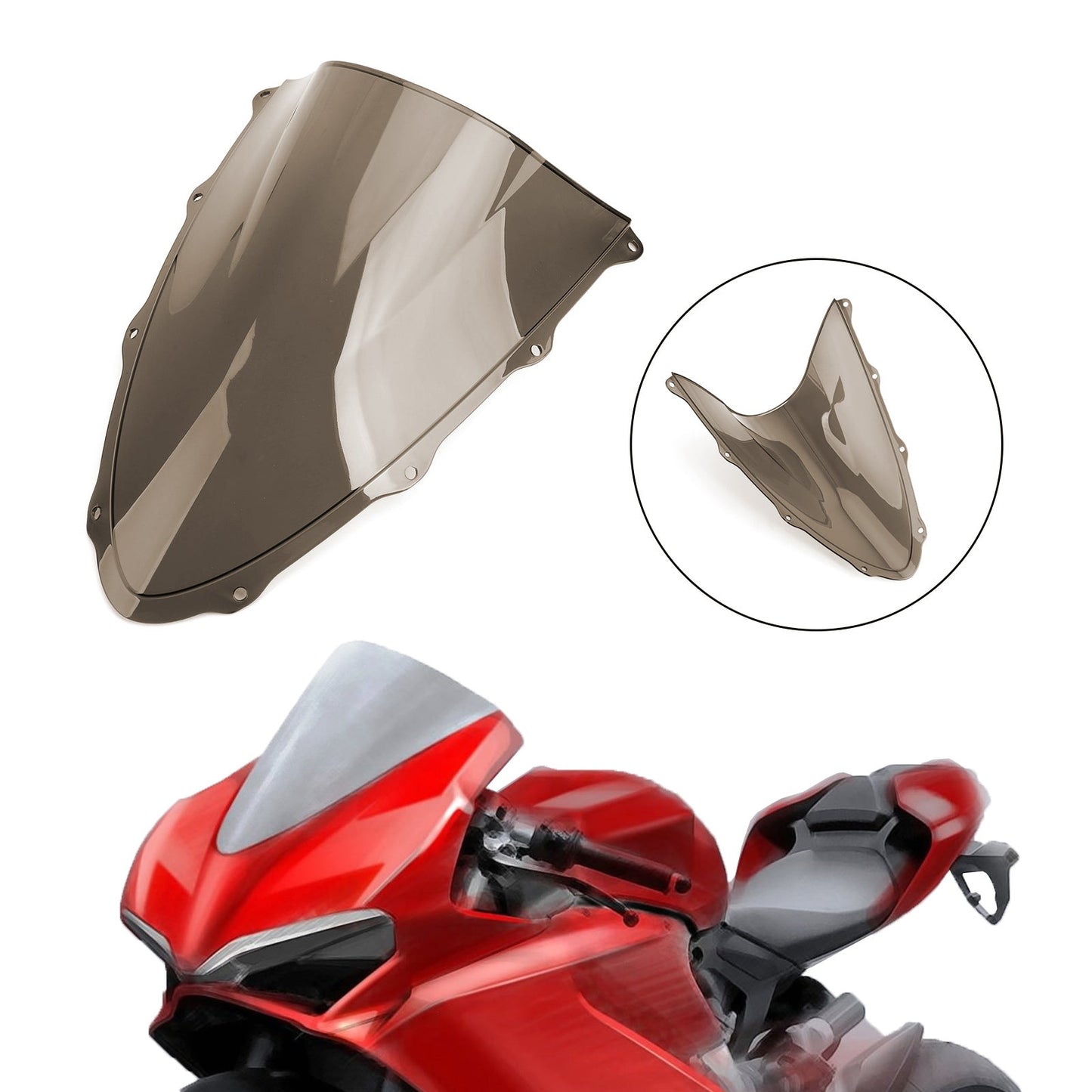 ABS Plastic Motorcycle Windshield WindScreen for Ducati 1299 2015-2020