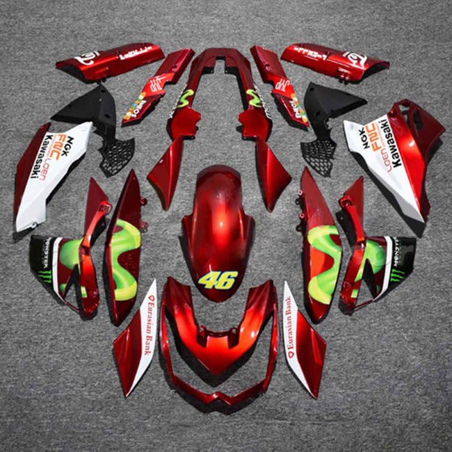 2010-2013 Kawasaki Z1000 Injection Fairing Kit Bodywork Plastic ABS#107