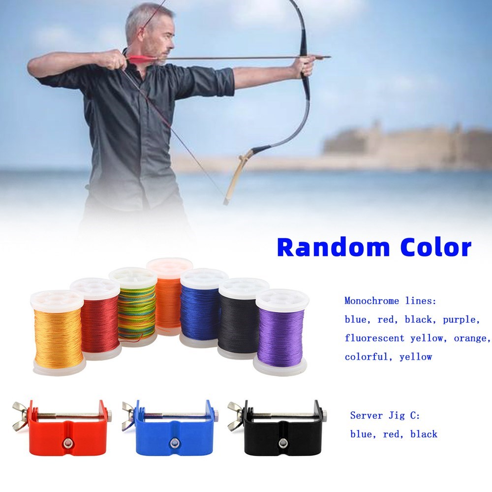 Archery Bowstring Serving Thread Cord Line Bow String Server Jig Tool