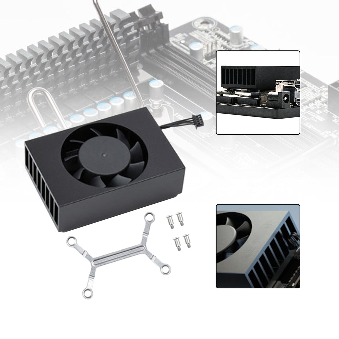 Aluminum Heat sink with Fan for Jetson TX2 NX Module