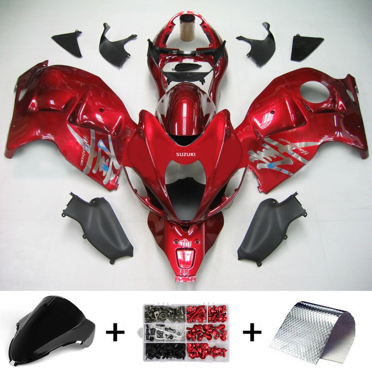 1999-2007 Suzuki Hayabusa GSX1300 Amotopart Injection Fairing Kit Bodywork Plastic ABS #113