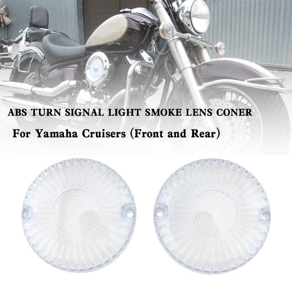 Turn Signal Light Lens Cover For Yamaha V Star 650 1100 Vmax 1200/1700 Amber