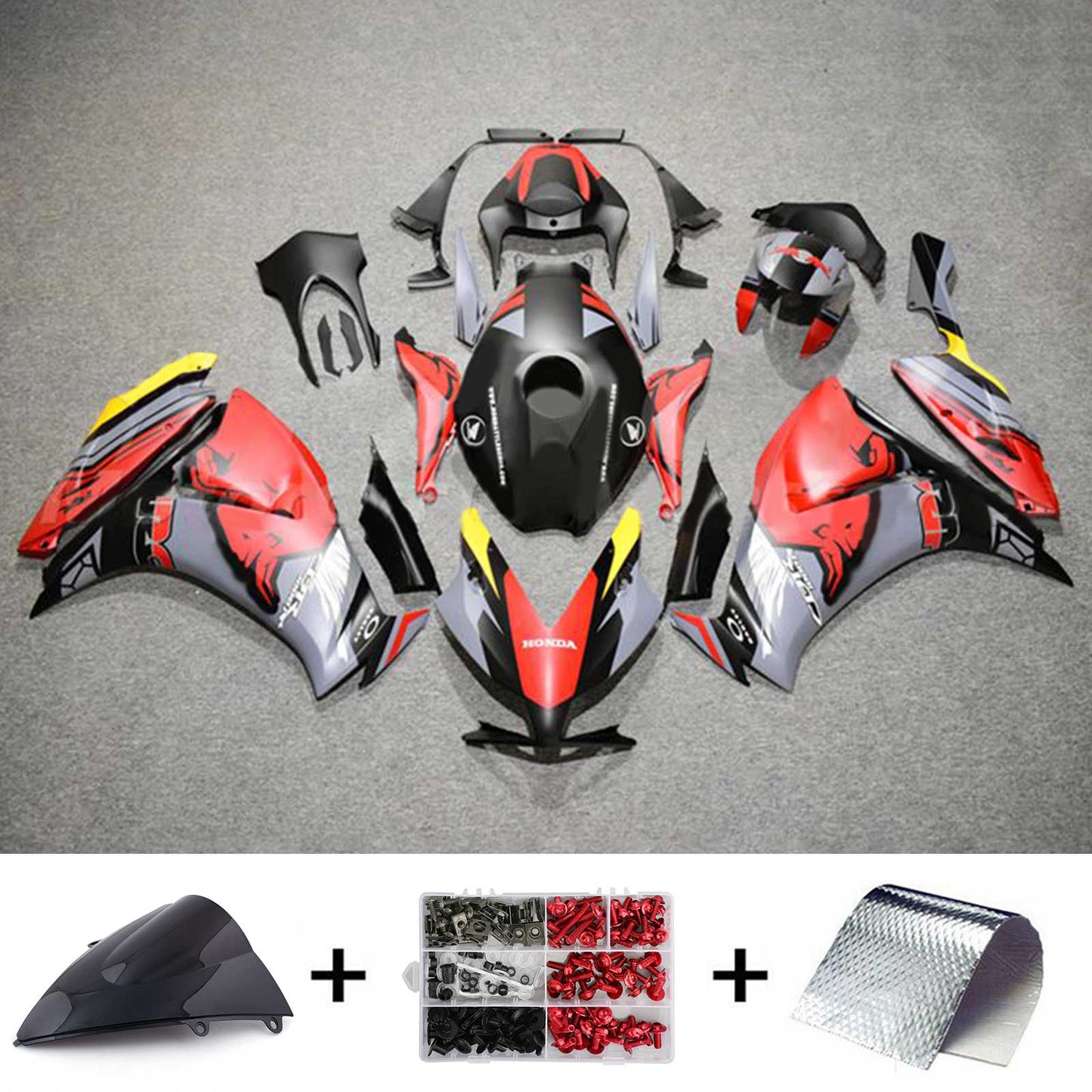 2012-2016 Honda CBR1000RR Injection Fairing Kit Bodywork Plastic ABS#179