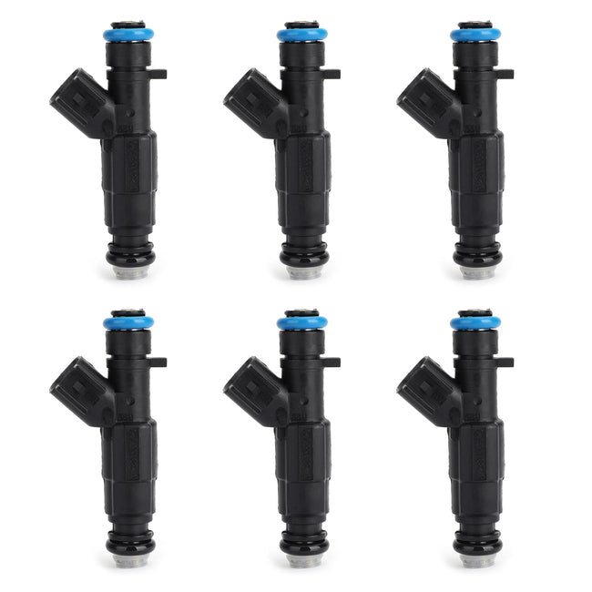 6PCS 4-Hole Upgrade Fuel Injectors For Cherokee Grand Cherokee Generic