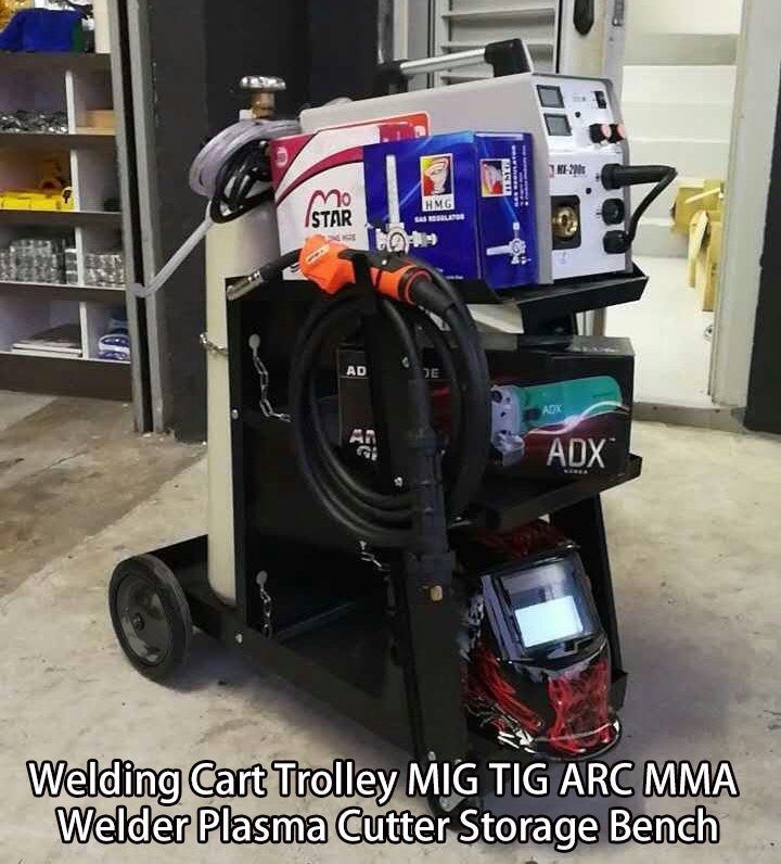 Welding Welder Cart Plasma Cutter MIG TIG ARC Universal Storage Tanks Profession