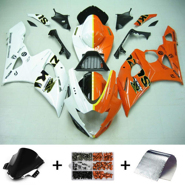 2005-2006 Suzuki GSXR1000 K5 Amotopart Injection Fairing Kit Bodywork Plastic ABS #119