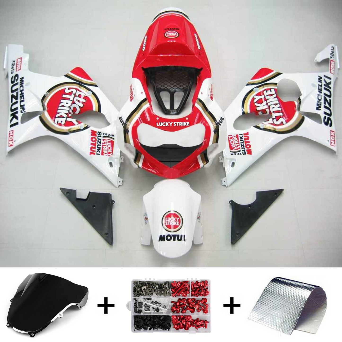 2000-2002 Suzuki GSXR1000 K1 K2 Amotopart Injection Fairing Kit Bodywork Plastic ABS #101