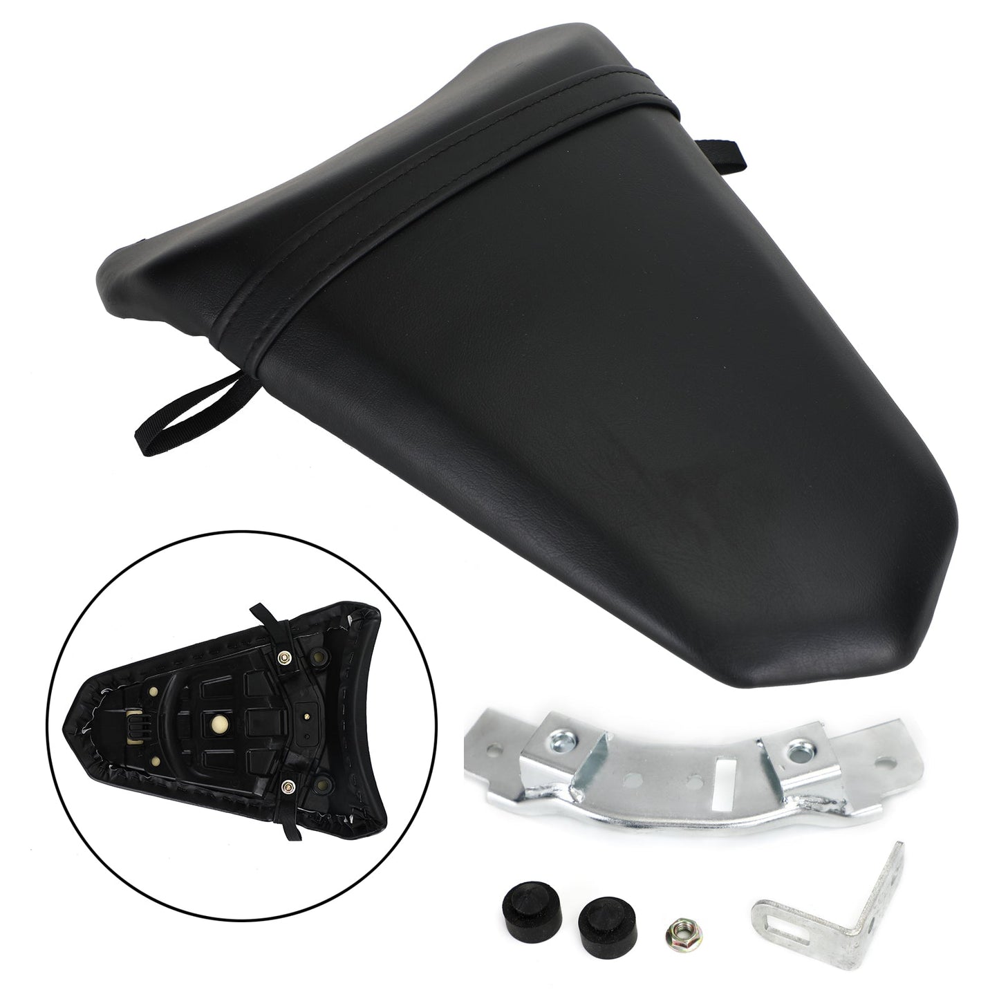 Rear Passenger Seat Black Cushion Fit For Kawasaki Ninja 650 Ex650 2017-2019