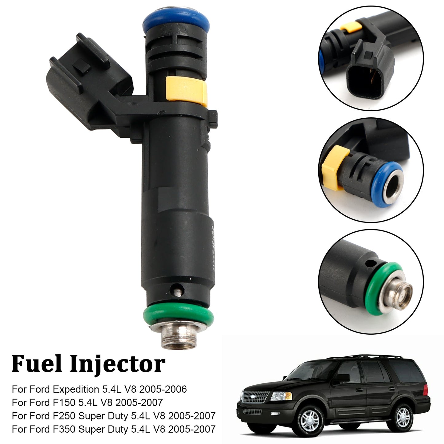 1PCS Fuel Injector Fit Ford F150 F250 F350 Expedition Super Duty 2005-2007 5.4L