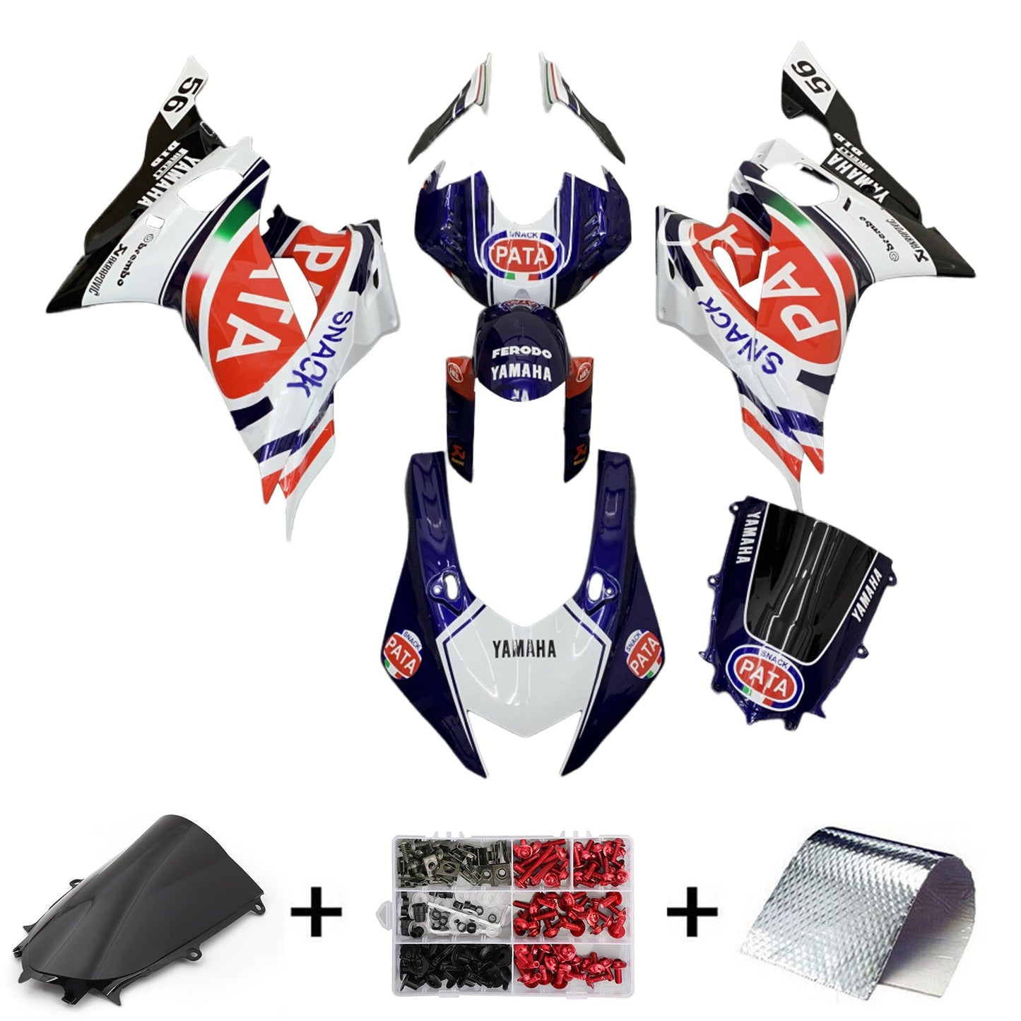 2017-2022 Yamaha YZF-R6 Fairing Kit Bodywork Plastic ABS