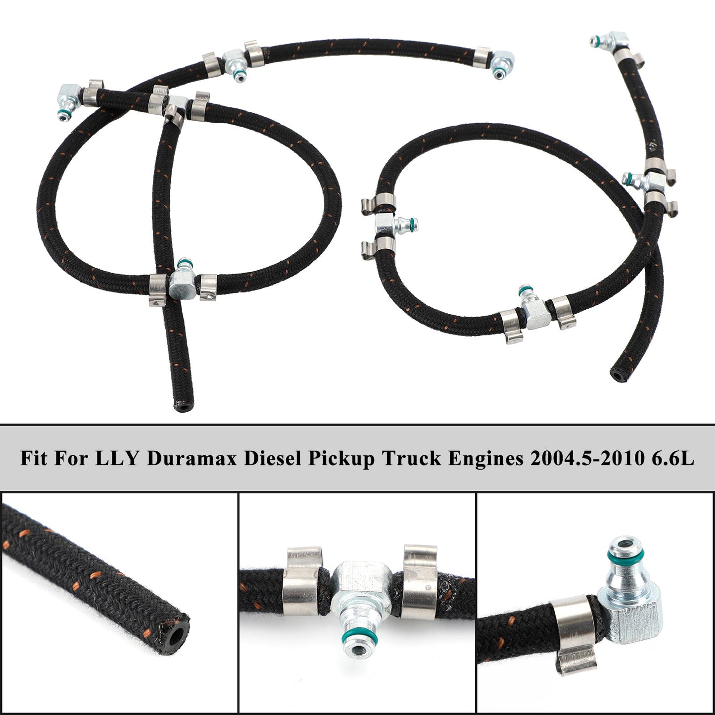 Duramax 2004-2010 6.6L Diesel Truck Engines Fuel Injector Return Line Kit