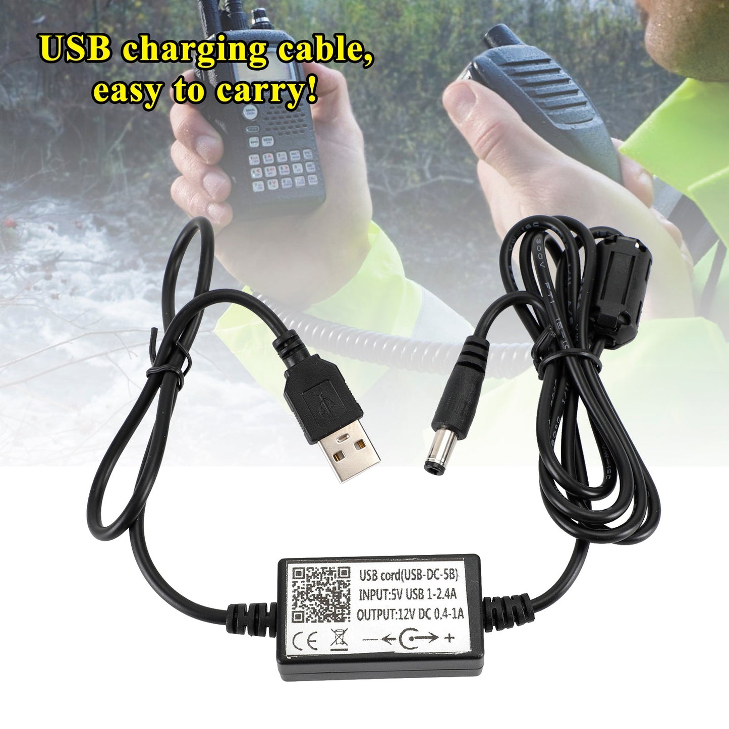USB-DC-5B Cable Charger For ICOM F21/V8 Battery Charger For Walkie Talkie