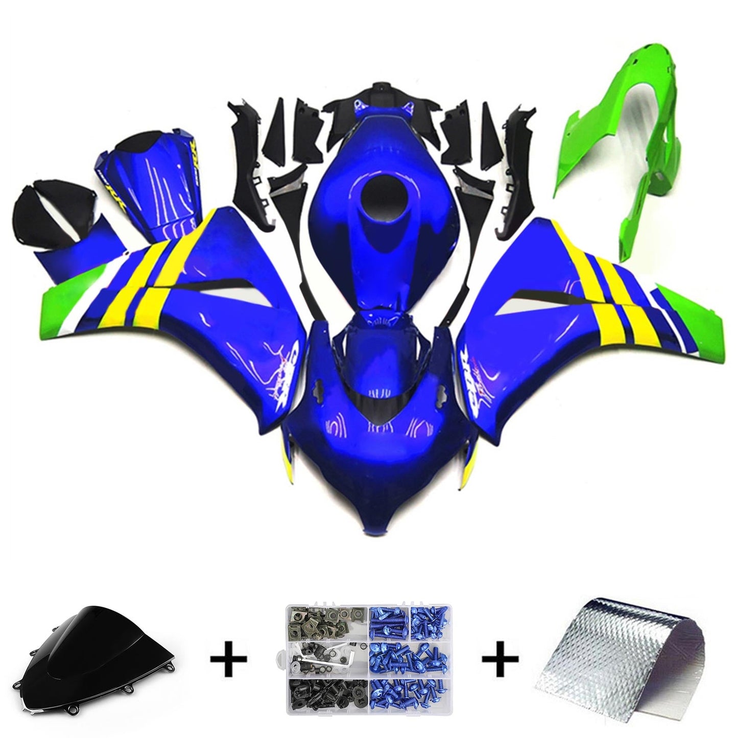 2008-2011 Honda CBR1000RR Injection Fairing Kit Bodywork Plastic ABS#198