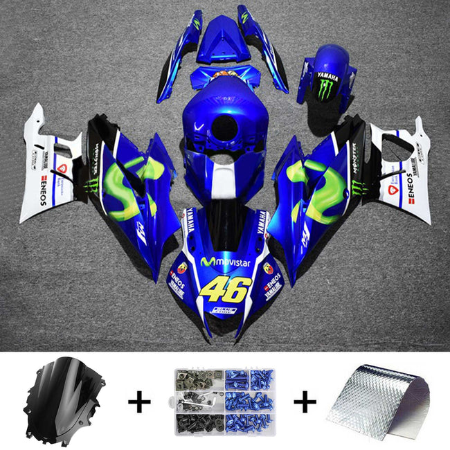 2019-2021 Yamaha YZF-R3 R25 Amotopart Injection Fairing Kit Bodywork Plastic ABS #121