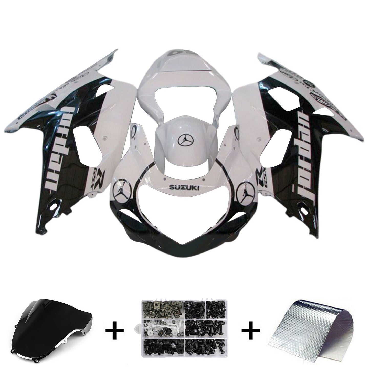 2000-2002 Suzuki GSXR1000 K1 K2 Fairing Kit Bodywork Plastic ABS