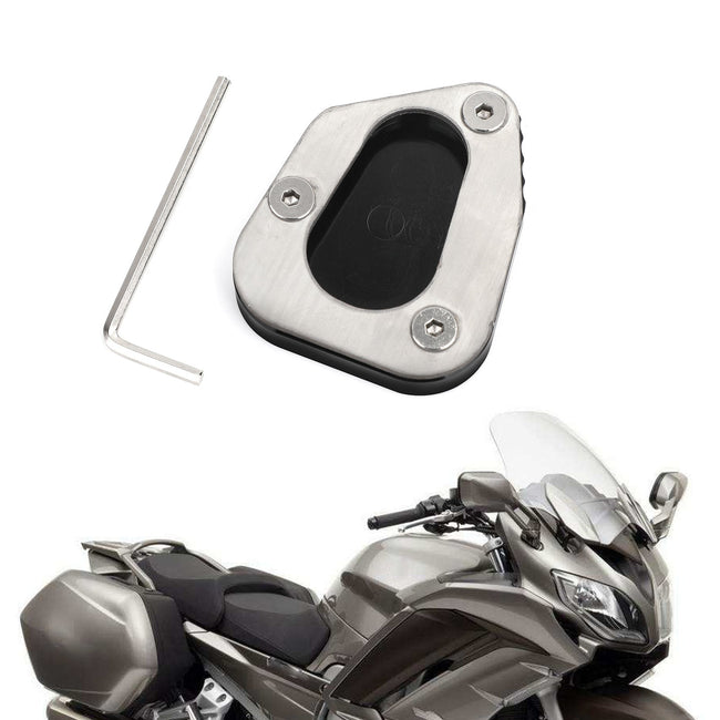 Kickstand Side Stand Extension Pad For Yamaha FJR1300 FJR1300A/AS BLK