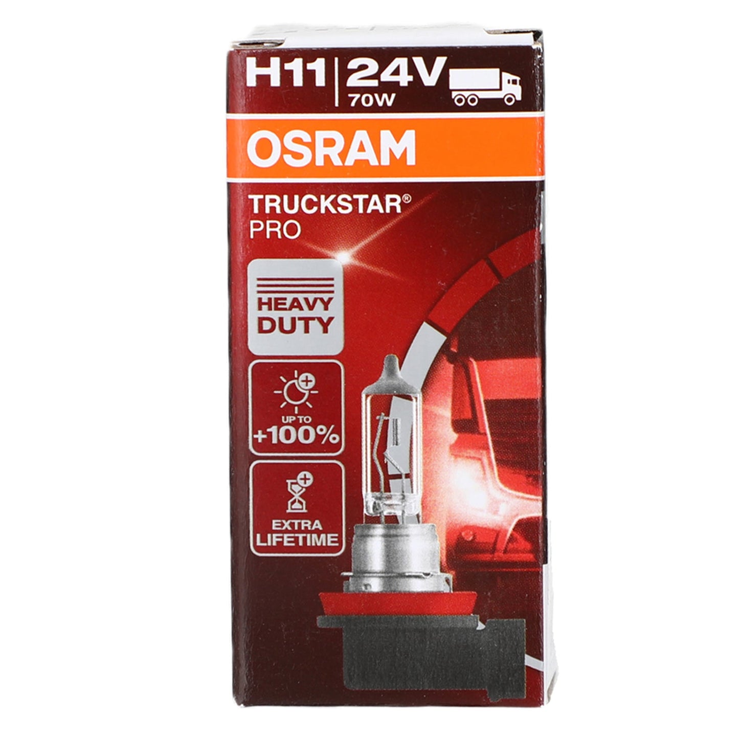 H3 64156TSP-HCB For OSRAM TRUCKSTAR PRO Headlight PK22s 24V70W +100%