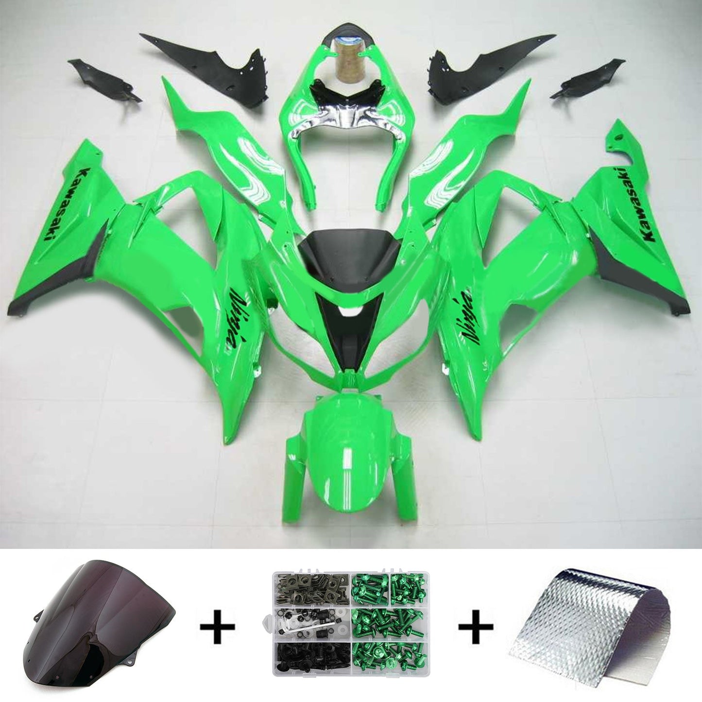 2013-2018 Kawasaki ZX6R 636 Amotopart Injection Fairing Kit Bodywork Plastic ABS #103